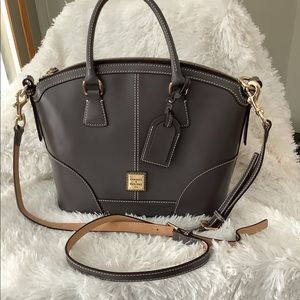 Dooney & Bourke domed satchel in dark grey